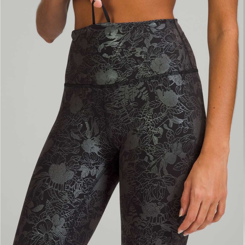Lululemon Wunder Train High-Rise Tight Legging Foil 25” Inseam Size 10